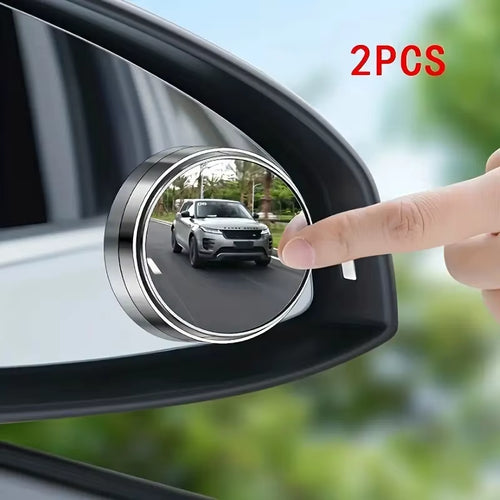 A Pair of 360-Degree Adjustable Wide-Angle Blind Spot Mirrors, Reversing Mirrors, and Rearview Mirrors