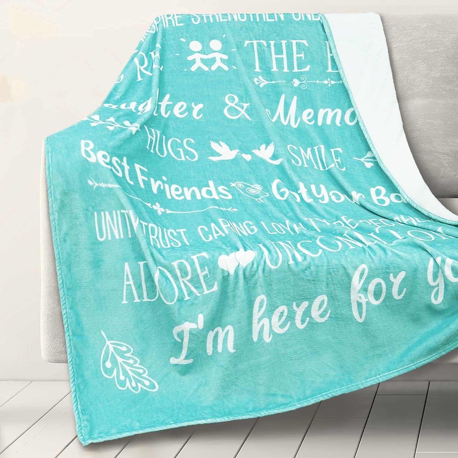 Friends Blanket Best Friend Blanket Prayer Blanket Healing Blanket Throw Blanket Gift Best Friend Throw Blanket Friend Blanket Fluffy Blanket Fleece Blanket with Inspirational Messages