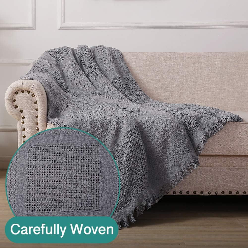 RHF Couch Covers for 3 Cushion Sectional Couch , Sofa Covers for Living Room, Dogs, Couch Protector(Large:Dark Grey)